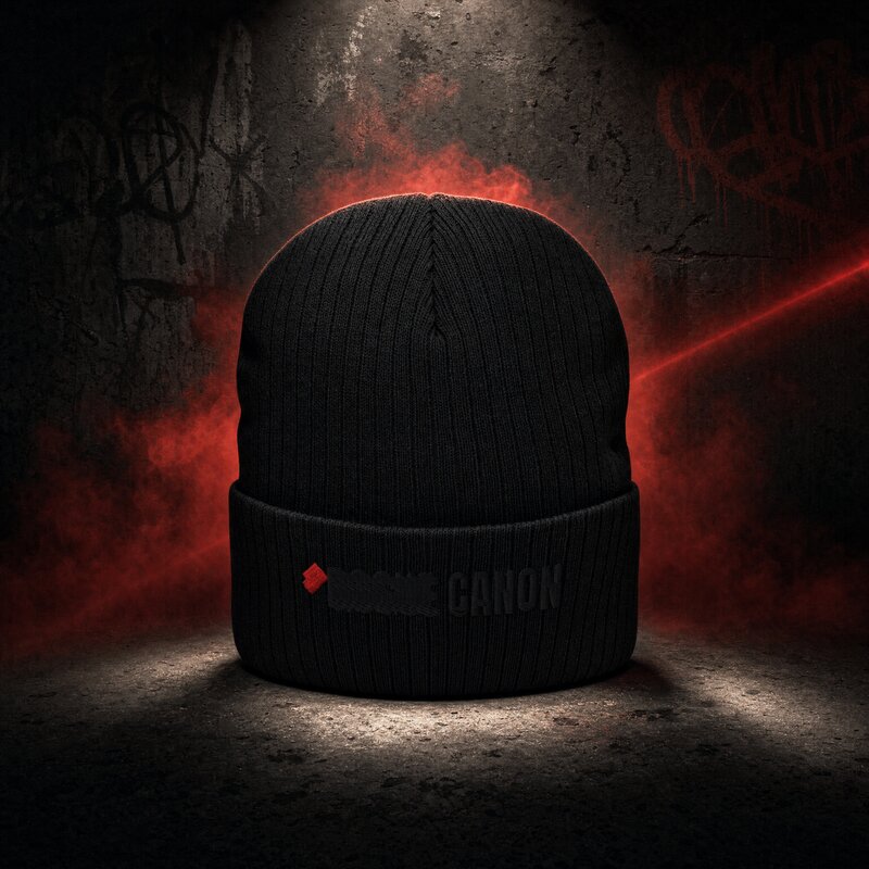 Blackout Ribbed Beanie