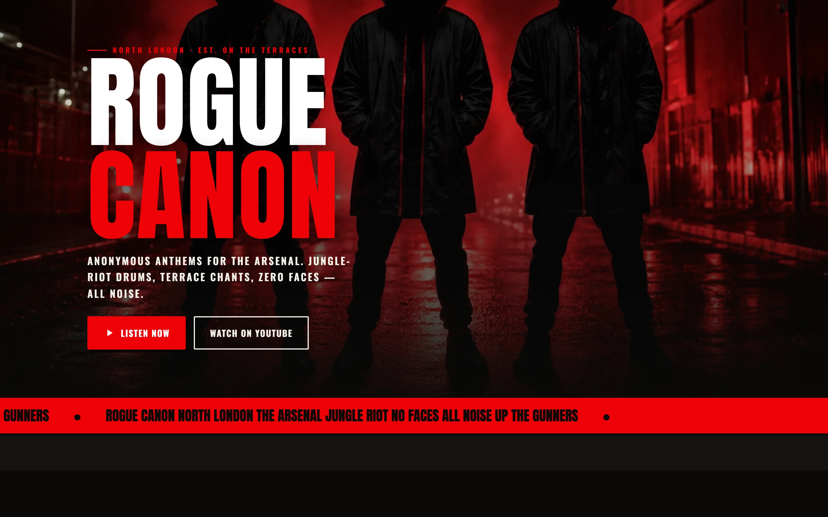 Rogue Canon homepage screenshot